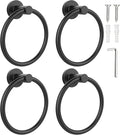 SetSail Towel Holder for Bathroom Wall Matte Black Towel Ring Stainless Steel by SetSail