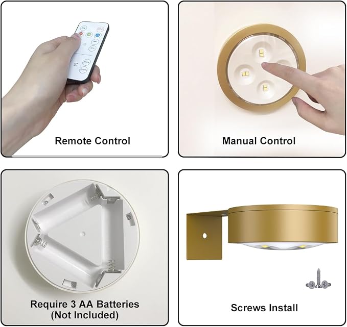 6-Pack Battery Operated Picture Light Magnetic Painting Light - Image 6