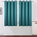 LEMOMO Blackout Curtains 66 x 54 Inch Long Sea Teal Curtains Set of 2 Panels by Lemomo