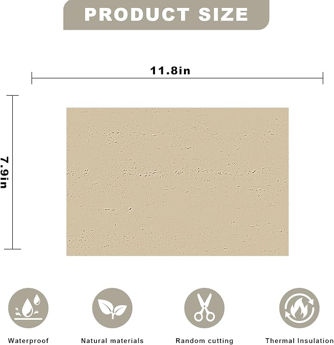 3D Wall Panels - 1PCS 7.9"x11.8" Faux Stone Wall Covering - MCM Modified Clay - Image 2