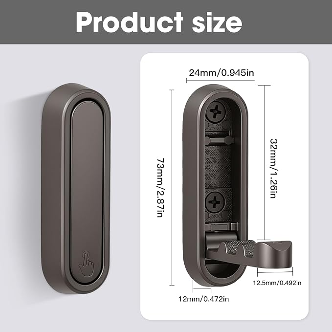 Dntorx Folding Coat Hooks - Image 2