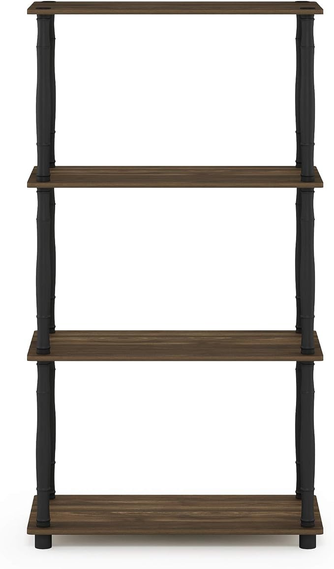 Furinno Turn-N-Tube 4-Tier Multipurpose Shelf Display Rack, Classic Tubes - Image 6