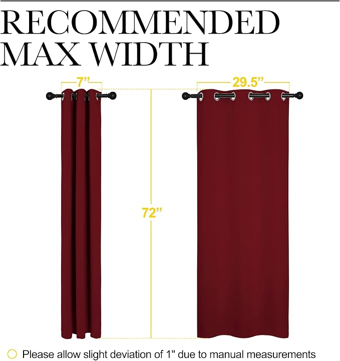 NICETOWN Christmas Window Curtains Blackout Drapes, Thermal Insulated Christmas - Image 7