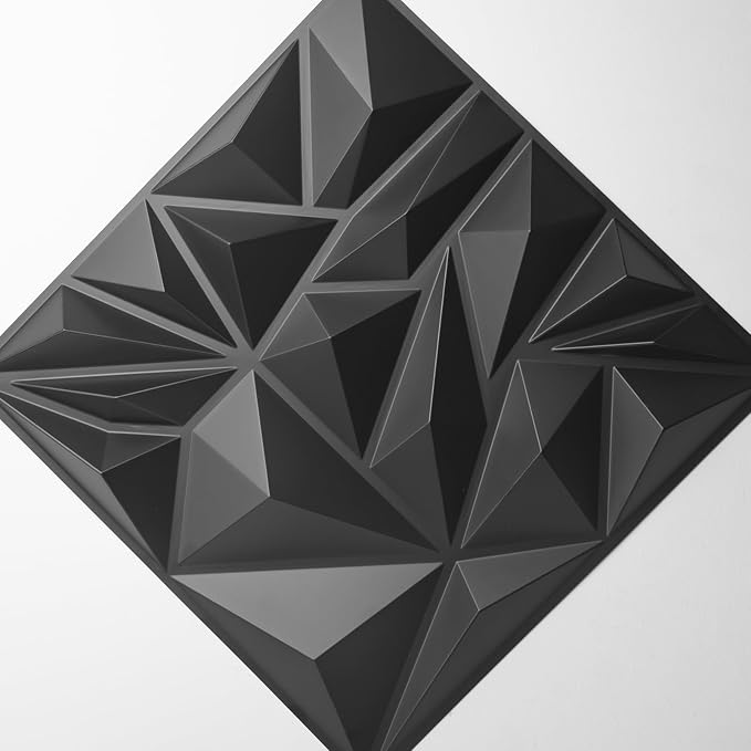 Art3d 50-Pack 3D Wall Panels for Interior Wall Decor, Modern Diamond Textured - Image 9