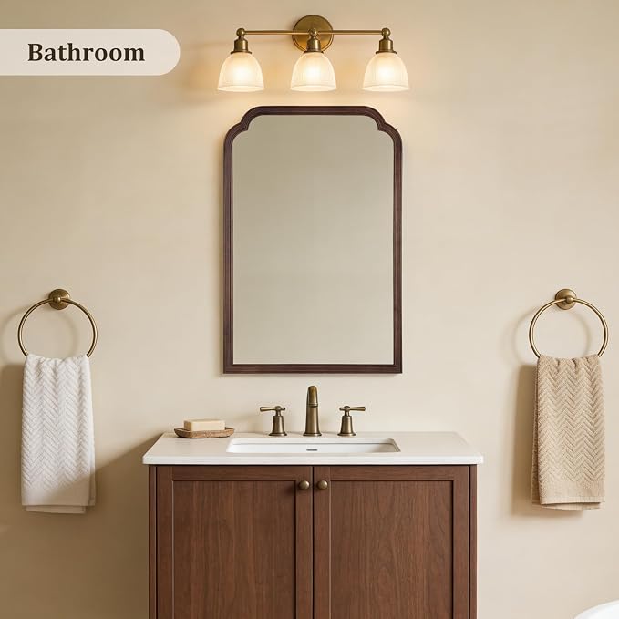 WallBeyond Wooden Framed Wall Mirror, Natural Wood Bathroom Vanity Mirror - Image 2