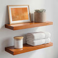 Homeforia 18 inch Floating Shelf Oak, High End Solid Real Wood 18inch Long by Homeforia