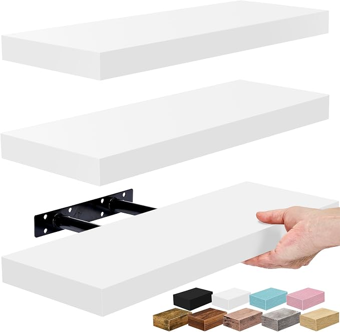 Sorbus Floating Shelves for Wall – 16 Inch Floating Shelf for Kitchen, Living by Sorbus