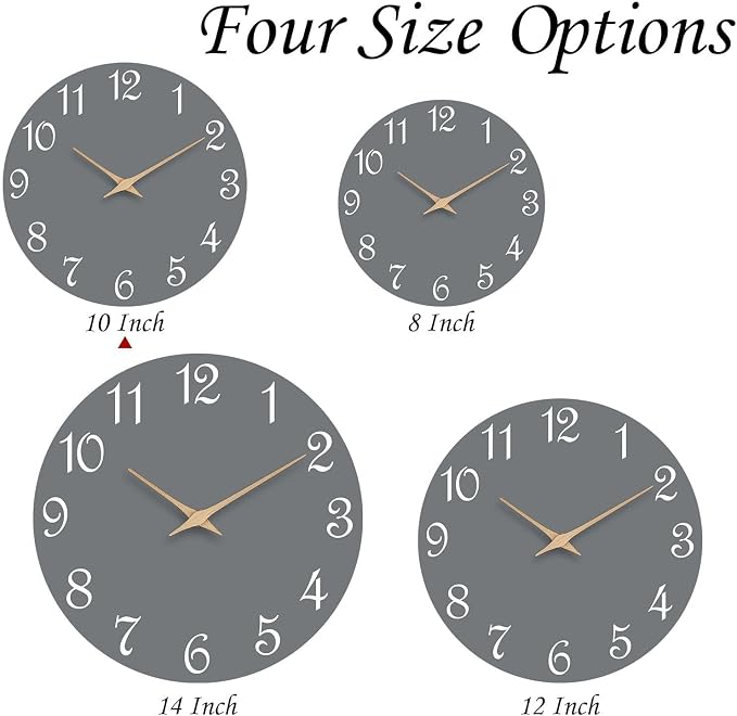 Mosewa Wall Clock Silent Non Ticking Decorative - Image 8