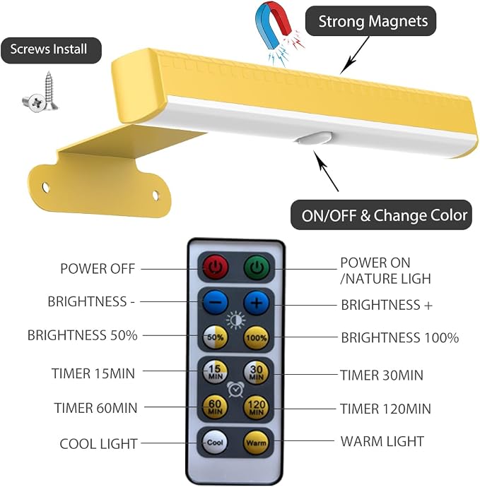 2Pack Wireless Picture Light - Image 6