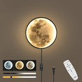 QIYIMEILUX Dimmable Moon Wall Sconce Plug in Modern LED Wall Light by Unknown