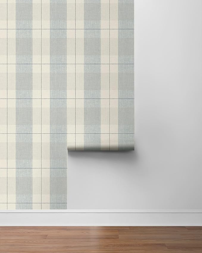 NextWall Lenox Hill Plaid Peel and Stick Wallpaper - Image 6