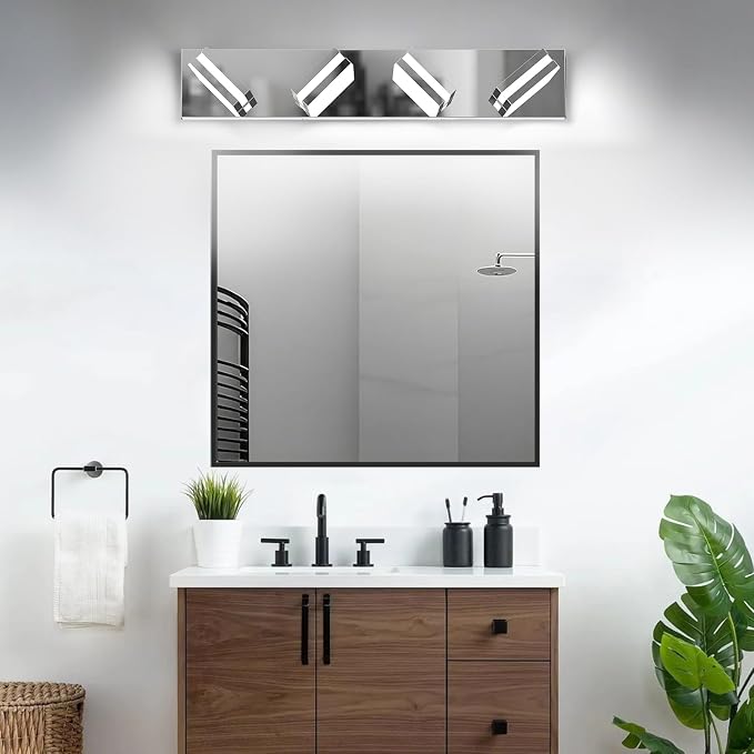 IZORRO LED Modern Bathroom Lights Fixtures, Chrome Acrylic Wall Lighting - Image 8