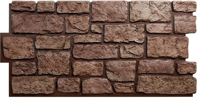 EverStone Cobblestone Faux Stone Panel, Texas Color by EkenaMillwork