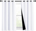 NICETOWN White 100% Blackout Curtains by NICETOWN
