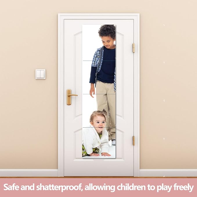 Unbreakable Full Length Wall Mirror, The Door Mirror, Acrylic Kids Shatterproof - Image 4