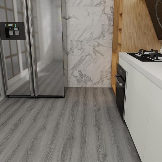 Wood Grain Peel and Stick Floor Tiles – 11.8” Width, Full Roll Length of 394" – - Image 4