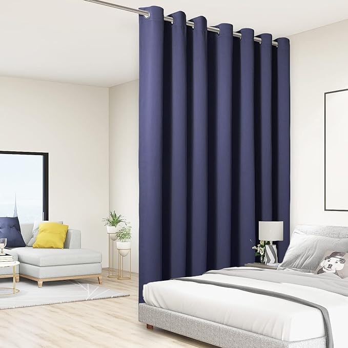 BONZER Room Divider Curtain Total Privacy Wall Extra Wide Thermal Insulated by Bonzer