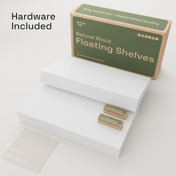 BAOBAB WORKSHOP Solid Wood Floating Shelves - Image 6