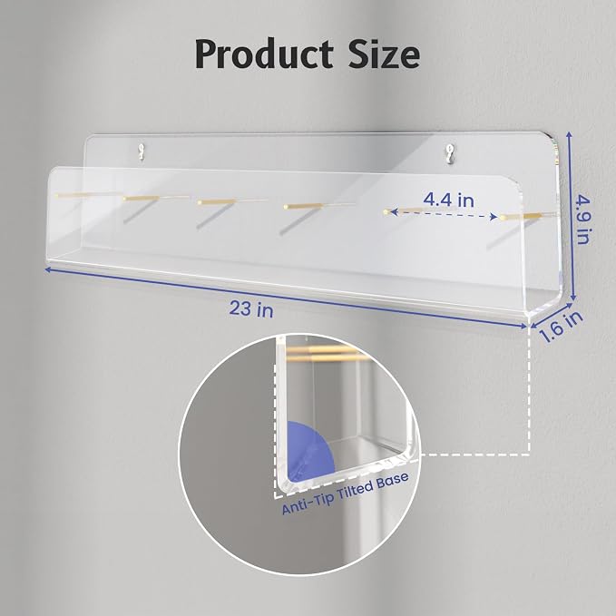 HIIMIEI Brochure Holder Wall Mount, Pamphlet Display Stand - Image 3