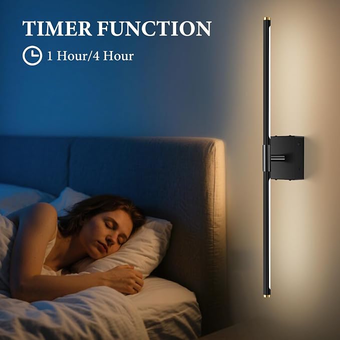 SAIMAND Wall Sconces Set of 2 Battery Operated, Wireless USB 8000mAh - Image 5