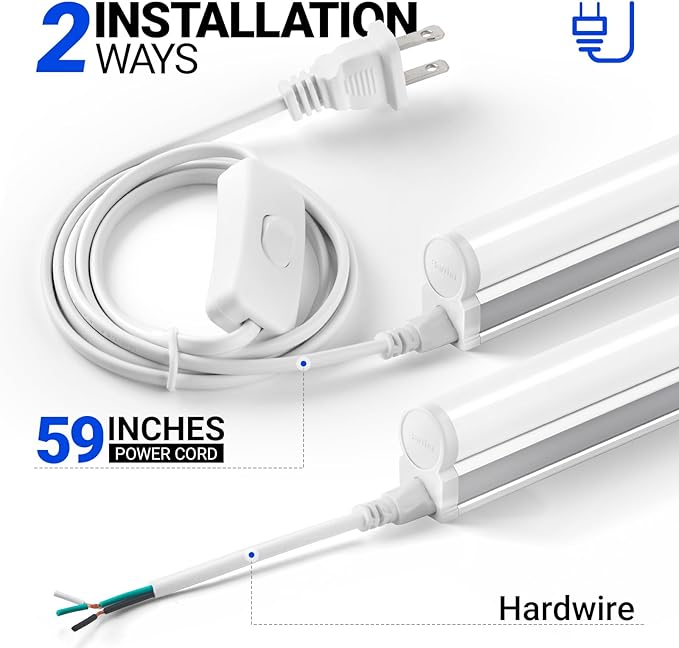 Barrina (6 Pack LED T5 Integrated Single Fixture, 6500K Super Bright White - Image 6