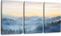 YJYart Foggy Forest Canvas Wall Art Landscape Mountain Wall Art by YJYart
