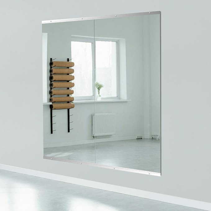 Ruomeng Home Gym Mirror, Large Frameless Body Mirror Tempered Glass - Image 3