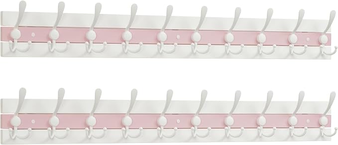 SKOLOO Coastal Coat Rack Wall Mount-38.12" Beach House Entryway Wooden Coat Hook by SKOLOO