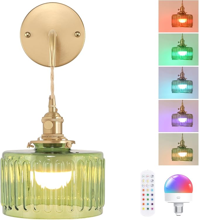 Shenmoyl Battery Operated Wall Sconce by Shenmoyl