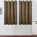 LEMOMO Brown Thermal Blackout Curtains/52 x 45 Inch/Set of 2 Panels Room by Lemomo