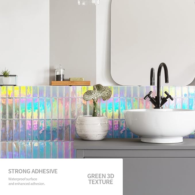Peel and Stick Backsplash 3D Wall Tiles, Self-Adhesive, Oil Proof, Waterproof - Image 3
