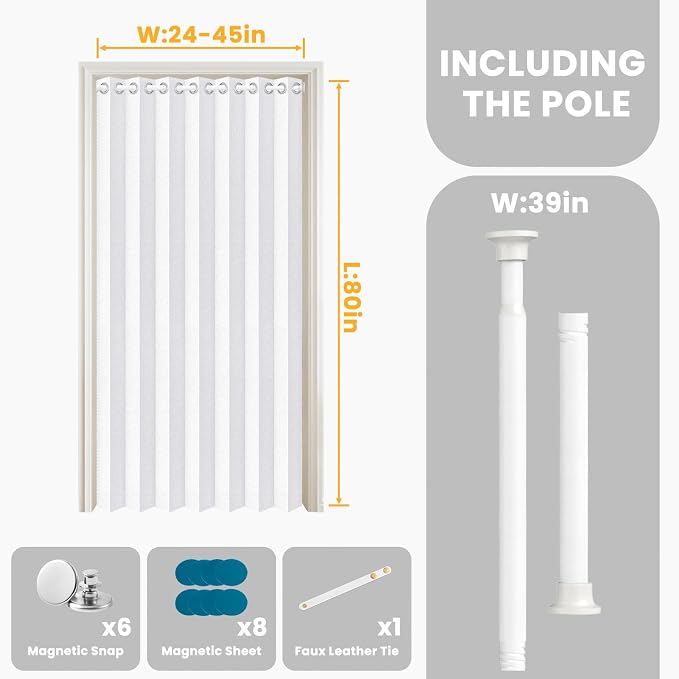 AJAZZ Blackout Magnetic Door Curtain - Image 2