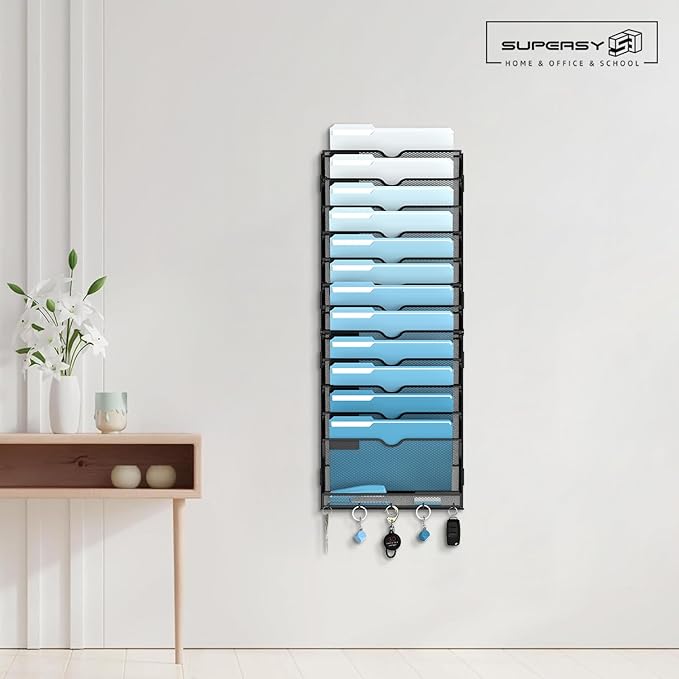 SUPEASY 13-Tier Wall File Holder Organizer - Image 2