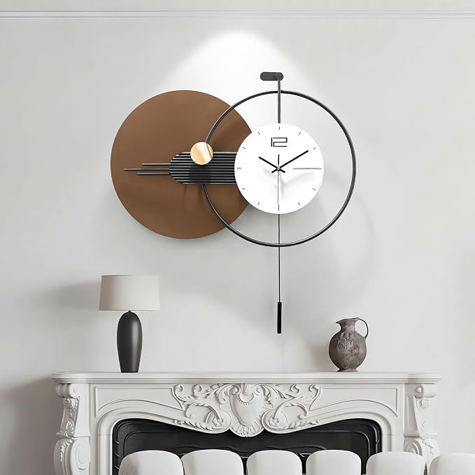 Large Modern Wall Clock for Living Room, Decorative Silent Battery Operated - Image 9