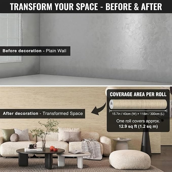 3D Wall Panels Peel and Stick – 15.74" x 118" PVC Faux Texture Wall Covering - Image 3