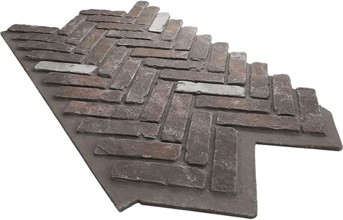 EverStone Herringbone Faux Brick Panel, 46 1/2"W x 25 1/4"H x 1"D, French - Image 6