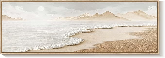 Framed Boho Coastal Beach Wall Art by Cuspin