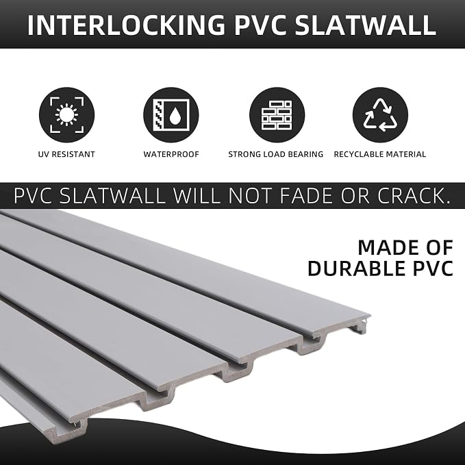 Slatwall Panel Garage Slat Wall Storage Systems, PVC Slat Wall Paneling Garage - Image 4