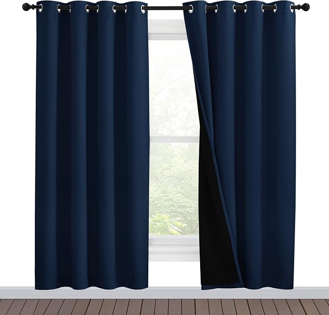 NICETOWN Full Shade Curtain Panels, Pair of Energy Smart & Noise Blocking Out by NICETOWN