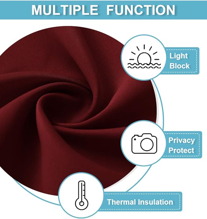 RYB HOME Privacy Curtain for Sliding Glass Door, Light Block Noise Reduce - Image 6