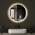 DUMOS 24 Inch Round LED Bathroom Mirror by DumosLifestyle