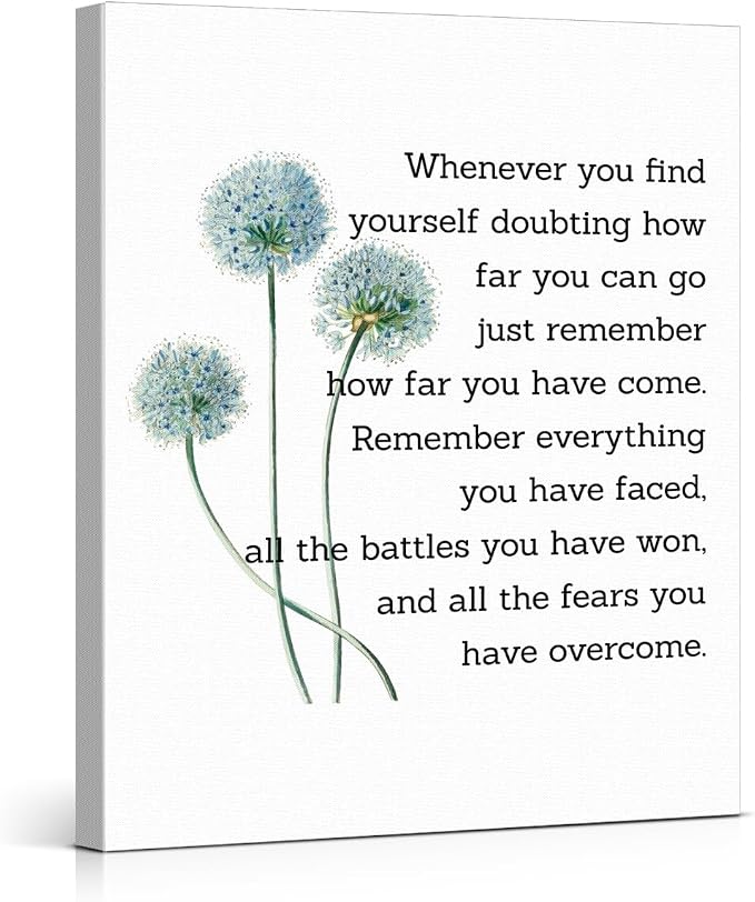 Motivational Quotes Wall Art Decor, Inspirational Graduation Decor Gift by VAHATAN
