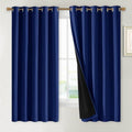 NICETOWN 100% Blackout Lined Curtains, Royal Blue, 1 Pair, 2 Thick Layers by NICETOWN