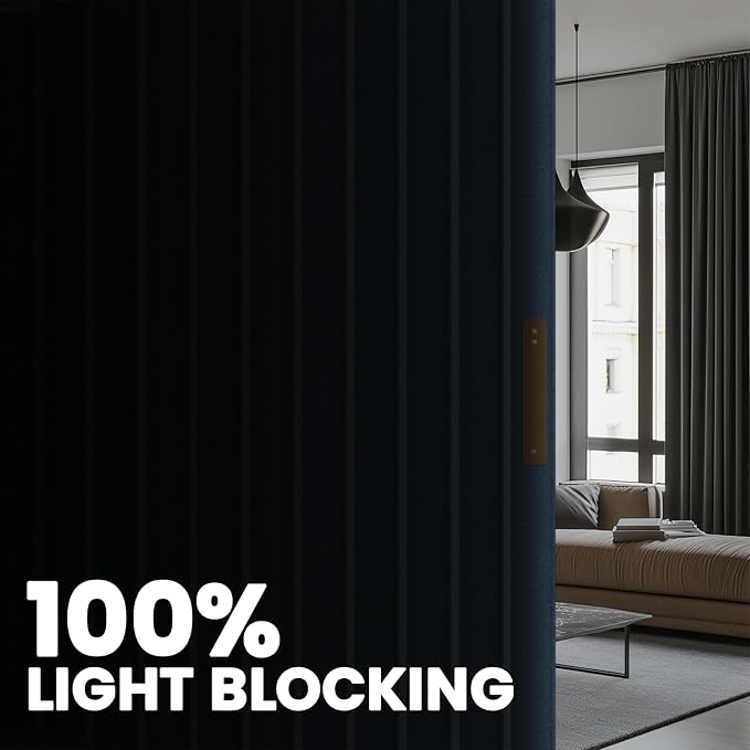 Room Divider Curtain Sets with Flexible Ceiling Track, Privacy Soundproof - Image 6