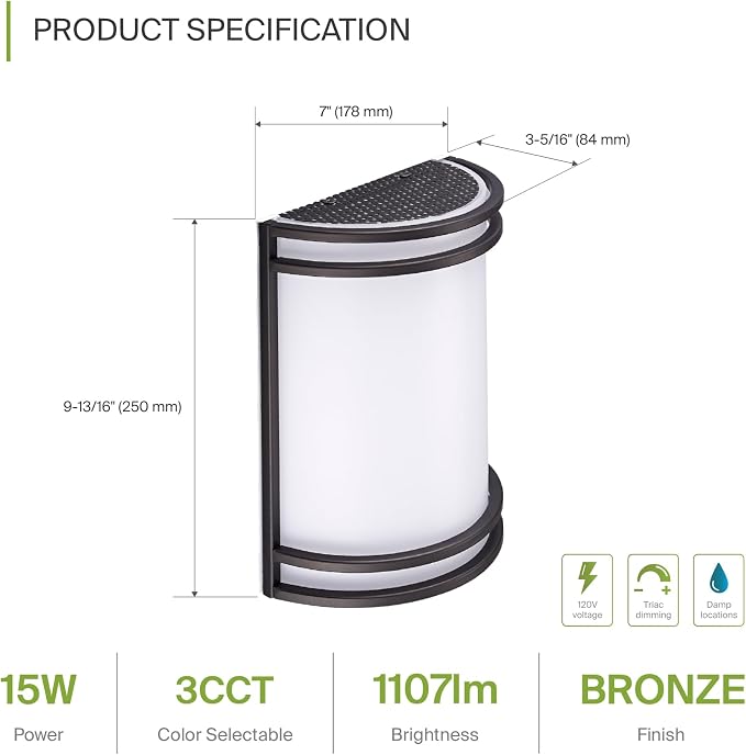 ASD LED Indoor Wall Mount Light Fixture - Image 2