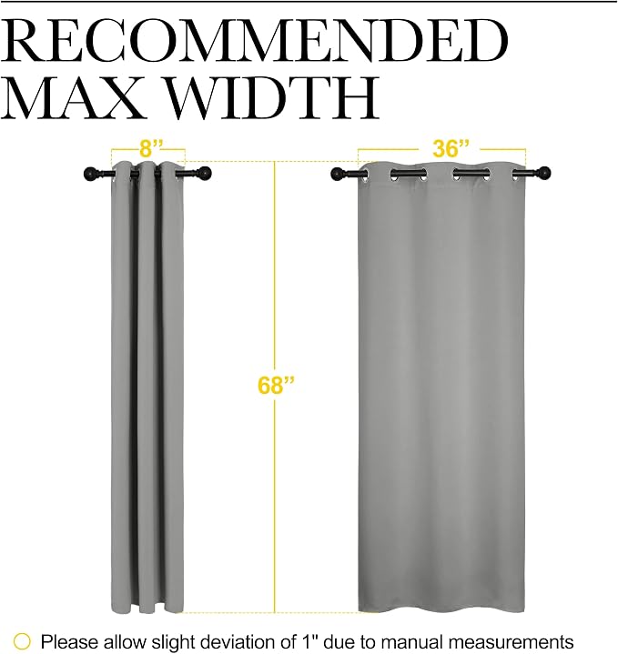 NICETOWN Thermal Insulated Grommet Blackout Curtains, Kids Window Drape Panel - Image 7