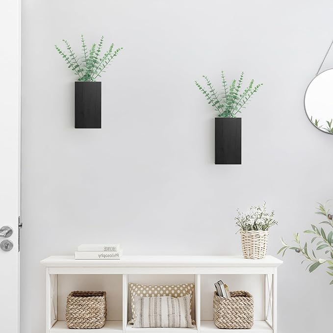 Dahey 2 Pack Wood Wall Planter Vase - Image 5