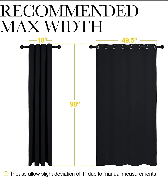 NICETOWN Halloween Patio Blackout Curtain Shades - Image 7