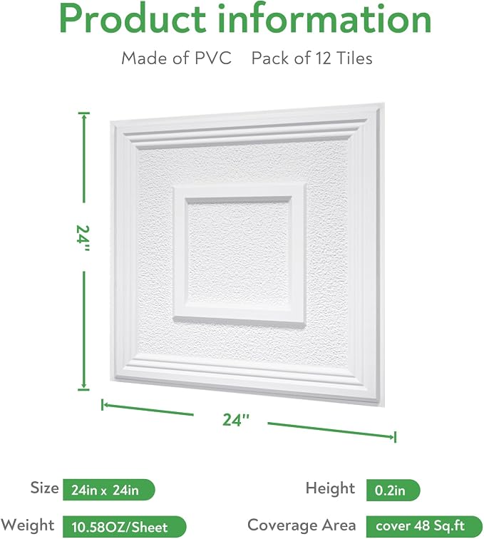 STICKGOO PVC Ceiling Tiles - Image 3