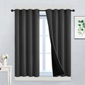 Yakamok 100% Blackout Curtains, 2 Thick Layers Thermal Insulated Total Blackout by Yakamok